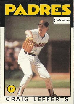 1986 O-Pee-Chee Baseball Cards 244     Craig Lefferts